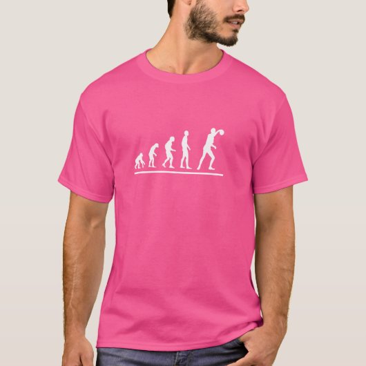 T-shirt Disk Golf Player Evolution Funny Disque Golf (Devant)