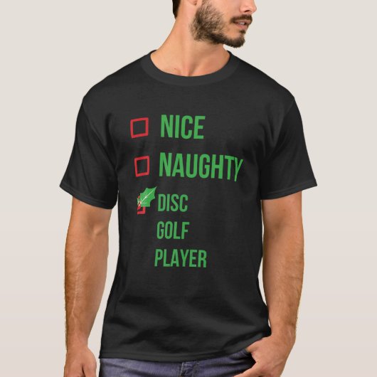 T-shirt Disk Golf Player Funny Pajama cadeau de Noël (Devant)
