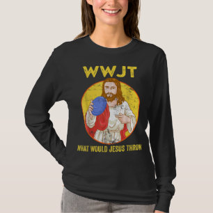 T-shirt Disk Golf Que Jésus Jeterait Frisbee Golf
