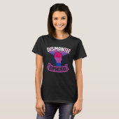 T-shirt Dismantle Biphobia Protest Fist Bisexual Pride Aes (Devant entier)