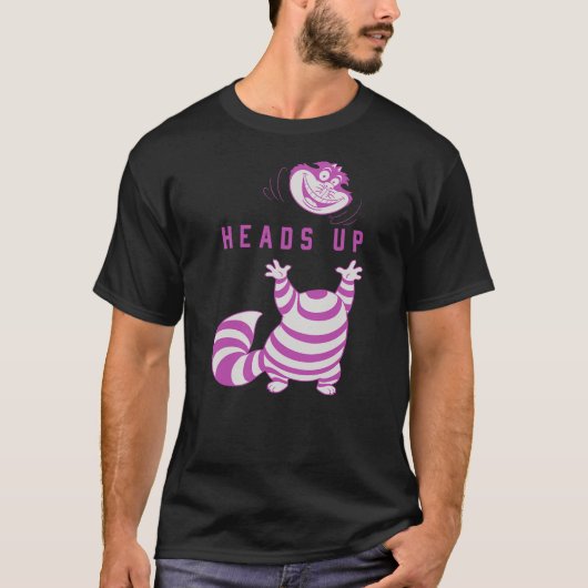 T-shirt Disney Alice in Wonderland Cheshire Cat Heads Up (Devant)
