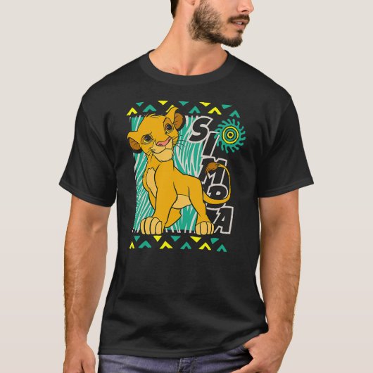 T-shirt Disney Lion King Classic Simply Simba (Devant)