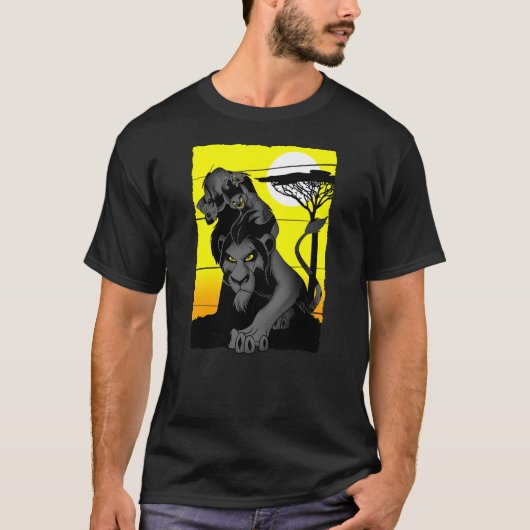 T-shirt Disney Lion King Scar And Hyenas Sahara Group Post (Devant)