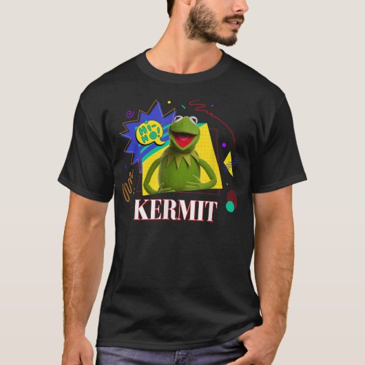 T-shirt Disney Muppets Kermit the Frog Retro ’90s Muppet M (Devant)