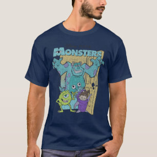 T-shirt Disney Pixar Monsters Inc Mike Sully Boo Groupe Po