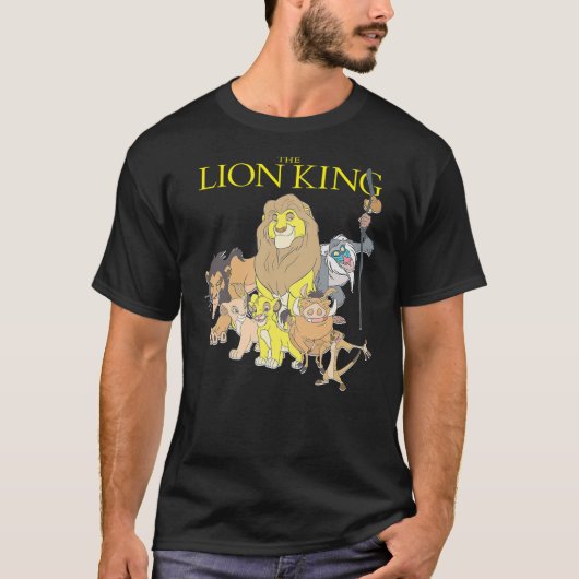 T-shirt Disney The Lion King Main Characters Group Shot Ch (Devant)