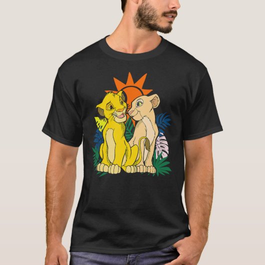 T-shirt Disney The Lion King Young Simba and Nala (Devant)
