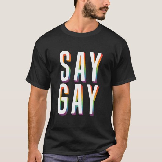 T-Shirt Disons Gay FLA (Devant)