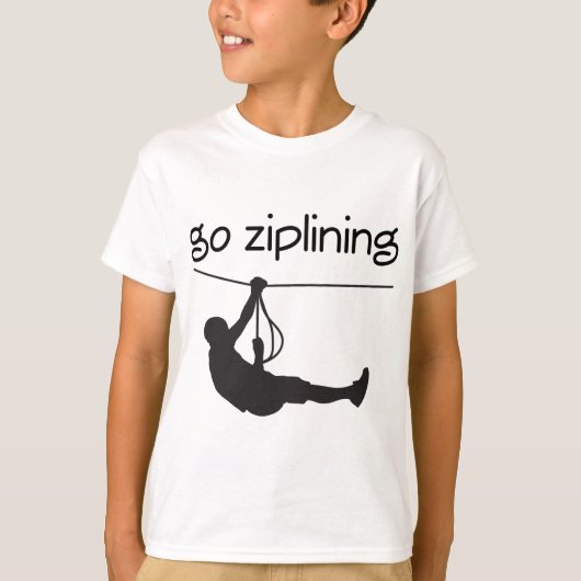 T-shirt Disparaissent l'idée de cadeau de Ziplining (Devant)