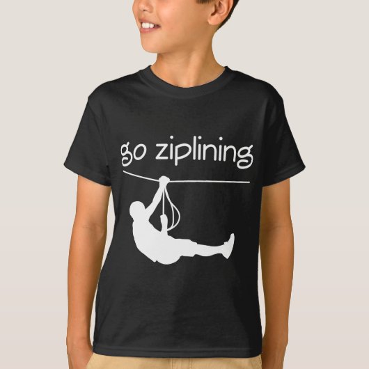 T-shirt Disparaissent l'idée de cadeau de Ziplining (Devant)