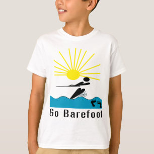 T-shirt Disparaissent nu-pieds - le ski d'eau aux pieds