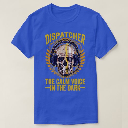 T-shirt Dispatcher 911 Dispatcher Thin Gold Line Emergency (Design devant)