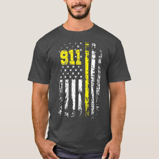 T-shirt Dispatcher 911 USA Flag Dispatcher Don Back