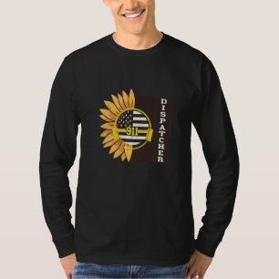 T-shirt Dispatcher Appel Tournesol Amérique Drapeau Appel