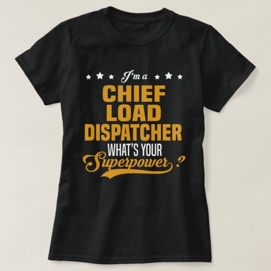 T-shirt Dispatcher chef (Design devant)