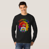 T-shirt Dispatcher Costume Gnome Proud LGBT Sunflower Rain (Devant entier)