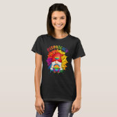 T-shirt Dispatcher Costume Gnome Proud LGBT Sunflower Rain (Devant entier)