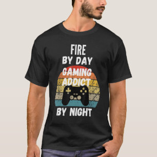 T-shirt Dispatcher De Feu Par Jeu De Jour Addict De Nuit