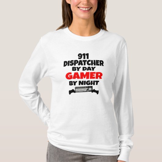 T-shirt Dispatcher Gamer 911 (Devant)