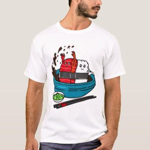 T-shirt Disposez-vous d'un Sushi de thon amusant
