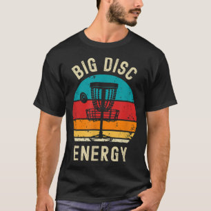 T-shirt Disque Amusant Golf Big Disc Energy Frisbee Golfer