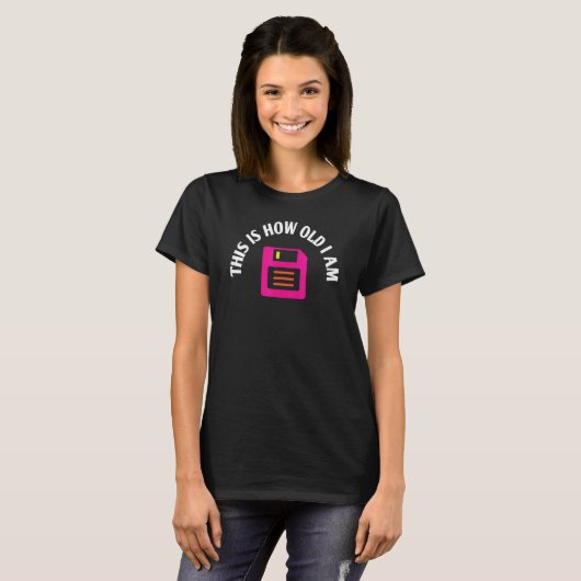T-shirt Disque ancienne disquette PC 80s Retro Computer Ge (Devant entier)