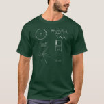T-shirt Disque d'or de la NASA Voyager<br><div class="desc">Pouvez-vous les lire ?  Vous êtes probablement un alien.</div>