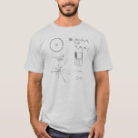 T-shirt Disque d'or de la NASA Voyager<br><div class="desc">Pouvez-vous les lire ?  Vous êtes probablement un alien.</div>