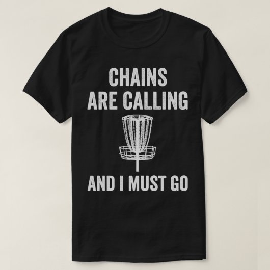 T-shirt Disque Drôle Chains de Golf Appelle Folf Frolf Men (Design devant)