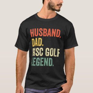T-shirt Disque Golf Amusant Mari Papa Legend Vintage Frisb