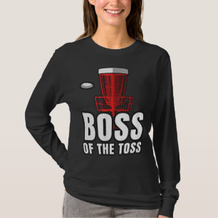 T-shirt Disque Golf Boss Toss Funny Frisbee cadeau Vintage