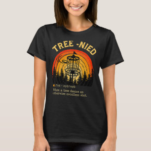 T-shirt Disque Golf - Drôle Arbre Stupide nied Funny Pour