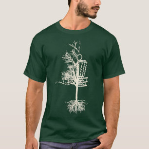 T-shirt Disque Golf Frisbee Panier arbre amusant