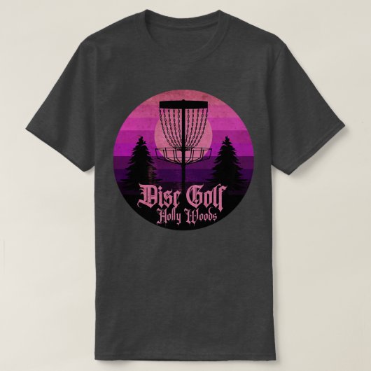 T-shirt Disque Golf Holly Woods dimanche (Design devant)