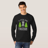 T-shirt Disque Golf Jesus Treesus Tree Sus Frisbee Frolf D (Devant entier)