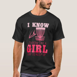T-shirt Disque Golf Players Femmes Filles Chaîne Fumeur Go