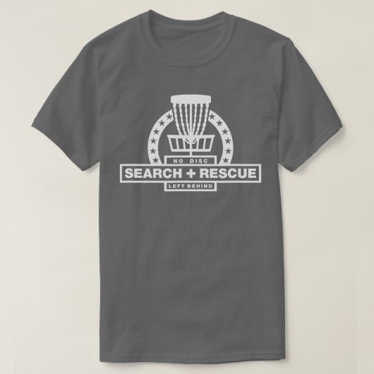 T-shirt Disque Golf Recherche et Secourir Disque Golf Cade (Design devant)