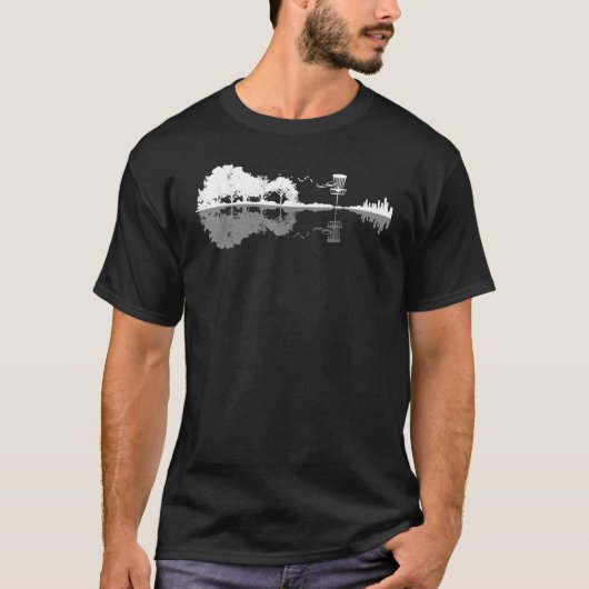 T-shirt Disque Golf Sunset Guitare Guitariste Joueur de go (Devant)