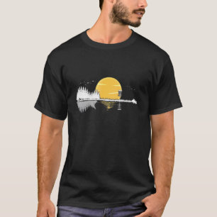 T-shirt Disque Golf Sunset Guitare Guitariste Joueur de go
