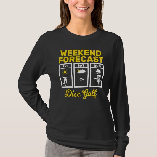 T-shirt Disque Golf Weekend Forecend Jouer Frisbee Flying  (Devant)