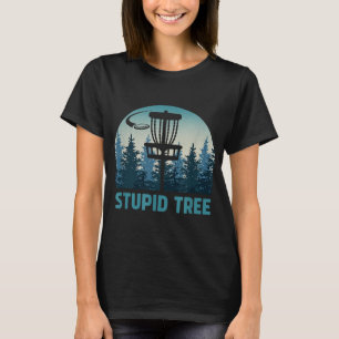 T-shirt Disque vintage Golf Funny Stupid Tree Frisbee Golf