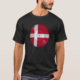 T-shirt Disque vinyle de musique Danemark LP Patrimoine Fi