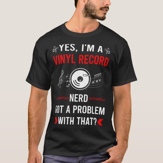 T-shirt Disque vinyle de problème (Devant)