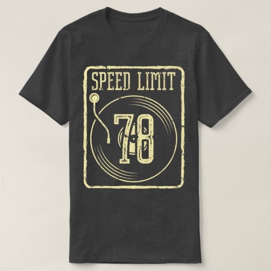 T-shirt Disque Vinyle Limite de Vitesse 78 (Design devant)