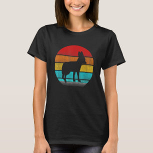 T-shirt Disques de coucher de soleil vintage Retro Fennec