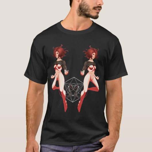 T-shirt Disques de rétro-jeu. (Devant)
