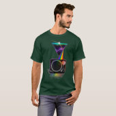 T-shirt Disques DJ Retro vintages (Devant entier)