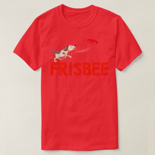 T-shirt Disques Frisbee Disque Chien Chiens Joueur Motif (Design devant)