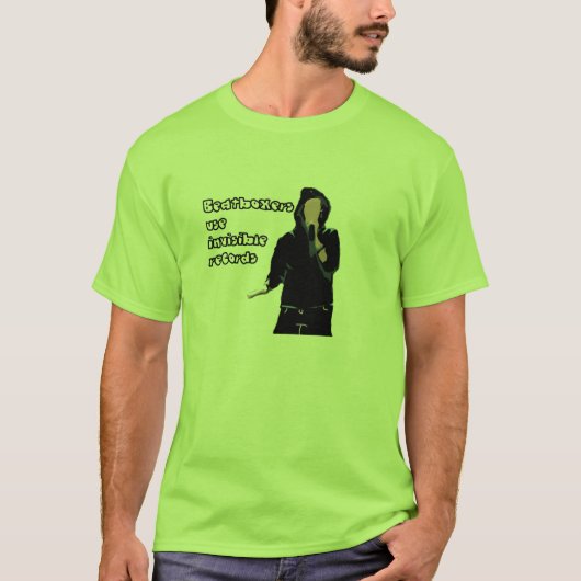 T-shirt Disques invisibles d'utilisation de Beatboxers (Devant)