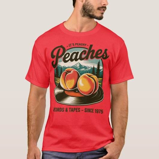 T-shirt Disques Vintage Peaches (Devant)